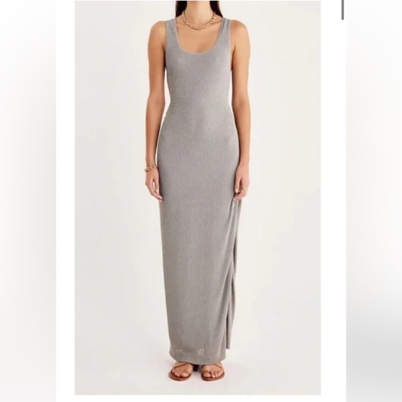 Rumer Rosa Rib Maxi Seafoam Blue Green Womens Medium New Textured Fabric…​ - Picture 1 of 8